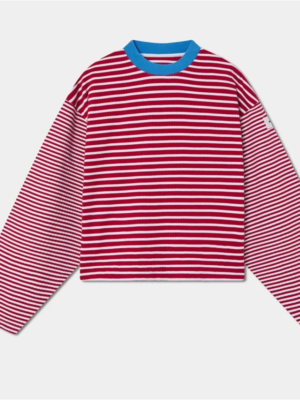 Mugodept red stripped pullover